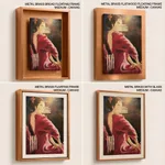 Abstract brush stroke women