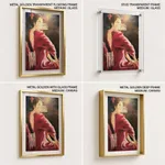 Abstract brush stroke women