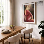 Abstract brush stroke women