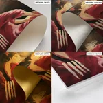 Abstract brush stroke women