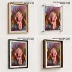 Abstract colorful face