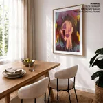 Abstract colorful face