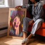 Abstract colorful face