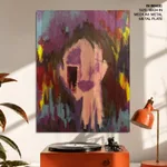 Abstract colorful face
