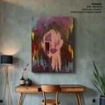Abstract colorful face