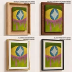 Abstract star curved diamond eye