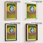Abstract star curved diamond eye