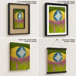 Abstract star curved diamond eye