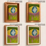 Abstract star curved diamond eye