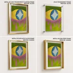 Abstract star curved diamond eye
