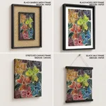 Abstract white line flowers