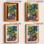 Abstract colorful black flowers