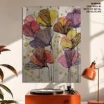 Abstract tulip colorful flowers