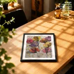 Abstract tulip colorful flowers
