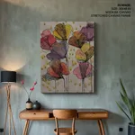 Abstract tulip colorful flowers