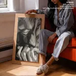 Pencil sketch abstract face
