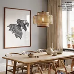 Abstract line drawing fish