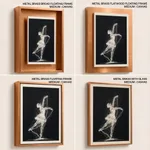 White abstract messed bale dancing girl