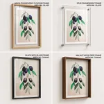 Vinatge botanical black blue fruit