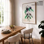 Vinatge botanical black blue fruit