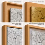 Black poster map of washington dc