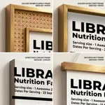 LIBRA Nutrition Facts - Zodiac Sign Chart – Wall Hanging