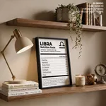 LIBRA Nutrition Facts - Zodiac Sign Chart – Wall Hanging