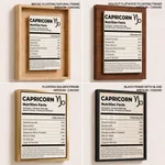 CAPRICORN Nutrition Facts - Zodiac Sign Humor – Wall Art