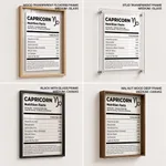 CAPRICORN Nutrition Facts - Zodiac Sign Humor – Wall Art