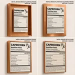 CAPRICORN Nutrition Facts - Zodiac Sign Humor – Wall Art