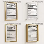 CAPRICORN Nutrition Facts - Zodiac Sign Humor – Wall Art