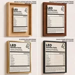 LEO Nutrition Facts - Humorous Zodiac Sign – Home Decor