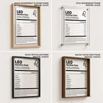 LEO Nutrition Facts - Humorous Zodiac Sign – Home Decor