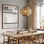 LEO Nutrition Facts - Humorous Zodiac Sign – Home Decor