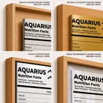 AQUARIUS Nutrition Facts - Zodiac Traits Chart – Wall Decor