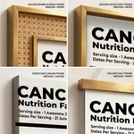 CANCER, Nutritional Label, Funny Wall Art