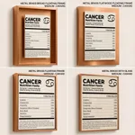 CANCER, Nutritional Label, Funny Wall Art