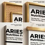 ARIES, Nutritional Label, Funny Wall Art