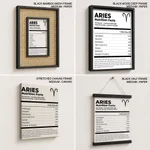 ARIES, Nutritional Label, Funny Wall Art