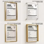 ARIES, Nutritional Label, Funny Wall Art