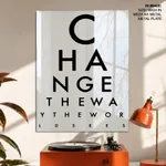 Change the world white