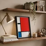 Composition c no iii with red yellow and blue by Piet Mondrian (1935)