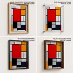 Composition with large red plane yellow black gray and blue by Piet Mondrian (1921)