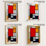 Composition with large red plane yellow black gray and blue by Piet Mondrian (1921)