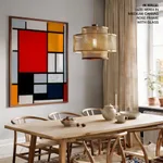 Composition with large red plane yellow black gray and blue by Piet Mondrian (1921)