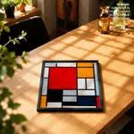 Composition with large red plane yellow black gray and blue by Piet Mondrian (1921)