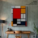 Composition with large red plane yellow black gray and blue by Piet Mondrian (1921)