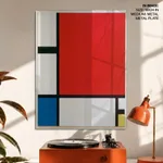 Composition with red blue and yellow by Piet Mondrian (1930)