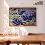 Masculine wave by Katsushika Hokusai (XVIII XIX cent.)