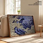Masculine wave by Katsushika Hokusai (XVIII XIX cent.)